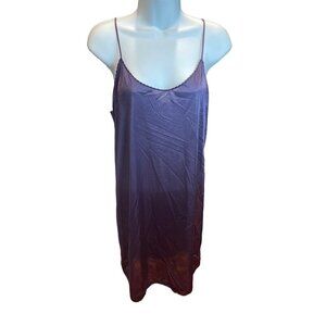 Vanity Fair Purple Sheath Nightgown Sz L